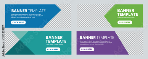 Banner Templates Design  for website advertising and social media marketing vector. Business banner template vector 