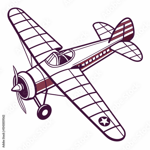 vector illustration of a plane