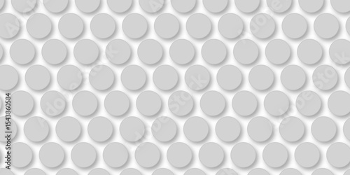 Grey tiles wall. round marble textures, ball tiles. Top view pavement circle block gray texture with seamless patterns floor background. Air Bubble wrap texture background. Textured Background.