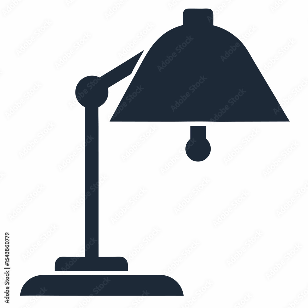 Obraz premium table lamp isolated on white background