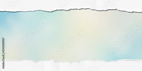 Seamless horizontal torn paper edge texture; ideal web banner, header, border,  wallpaper,  digital