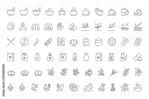 Illustration of traditional Chinese medicine including herbs, acupuncture, yin-yang balance, and holistic healing methods.