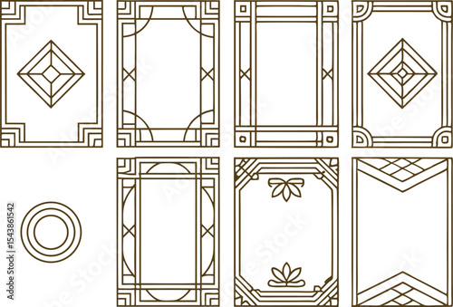 Simple Border Design Set for Graphic Projects. Minimal Line Border Collection for Designers. Clean Border Elements for Digital Art. Elegant Simple Borders for Print and Web. Thin Line Borders