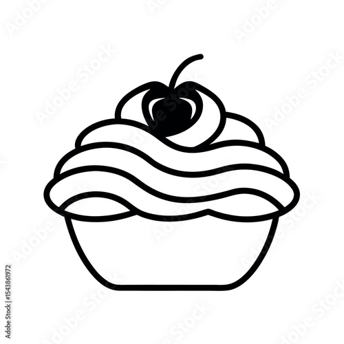 Tomato Sauce Pasta Line Art Vector