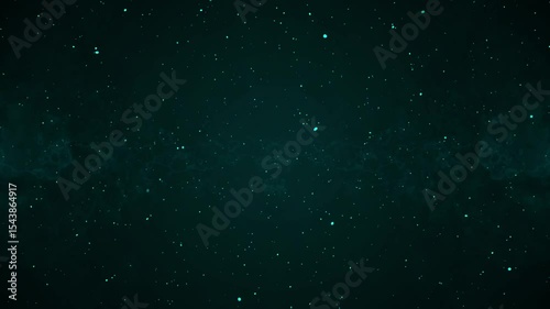 Dark teal space with floating particles and subtle motion with abstract background