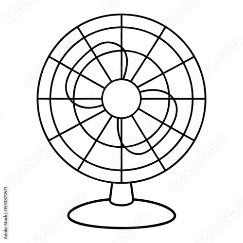 vector illustration of fan