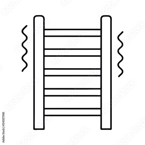 vector illustration of a set of paper clips