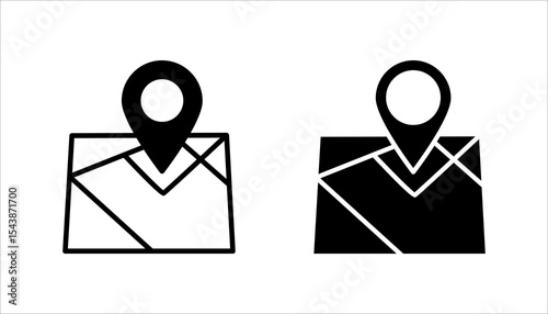 Location or map pin icon set. symbol. vector illustration
