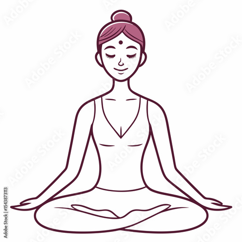 silhouette of a woman in yoga position