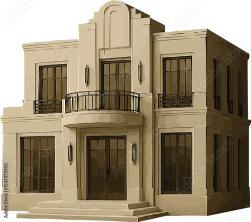 3d luxury house