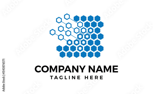 Honeycombe Silhouettes Logo design and uillustration.