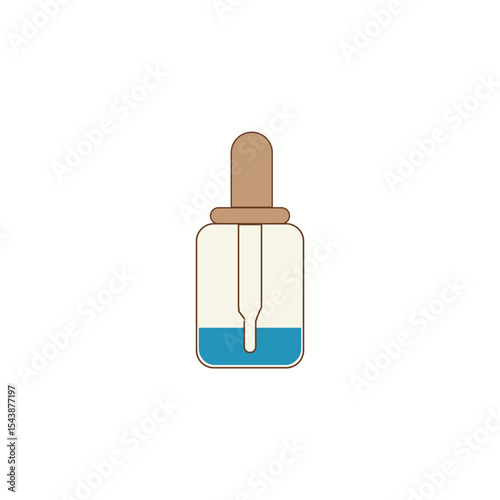 Dropper liquid icon, medicine health Vector