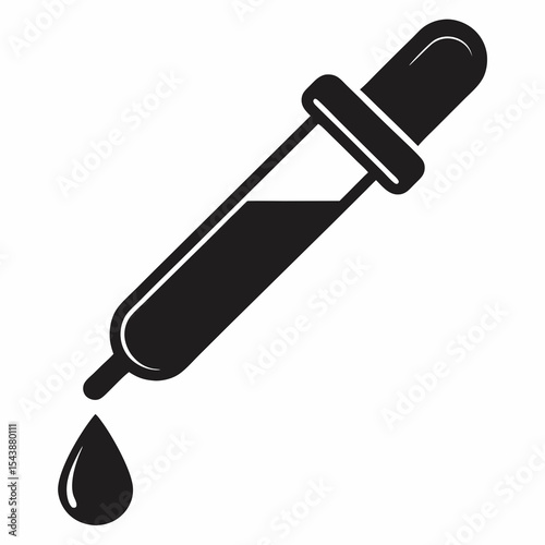 syringe with blood drop