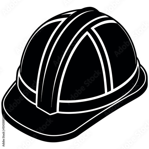 Hard hat safety helmet icon isolated on white background