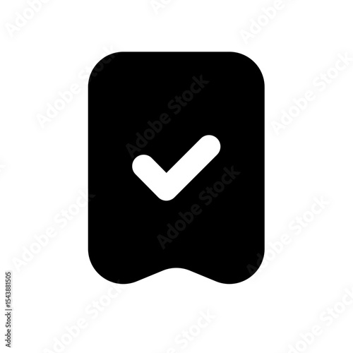 Saved Bookmark fill Vector icon