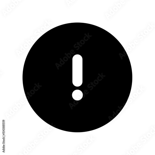 Alert Caution fill Vector icon