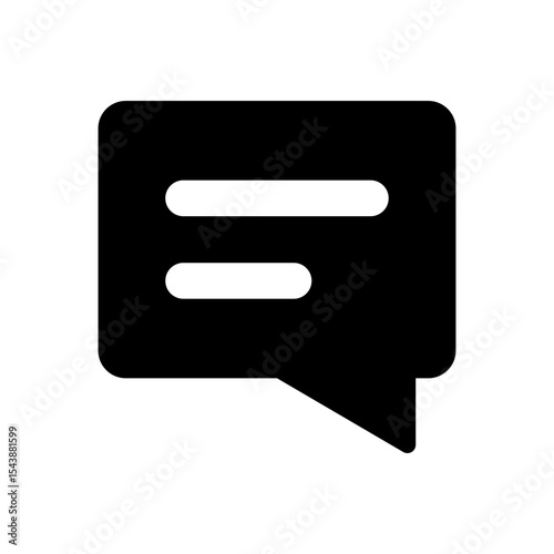 Comment Icon fill Vector icon