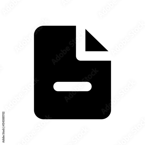 File Icon fill Vector icon