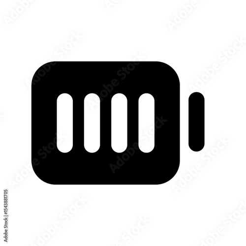 Full Battery fill Vector icon
