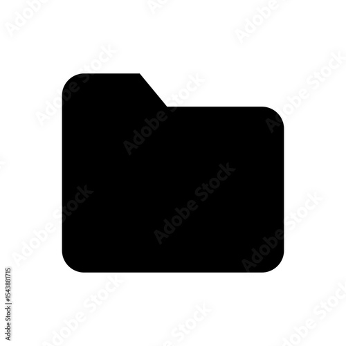 Folder Icon fill Vector icon