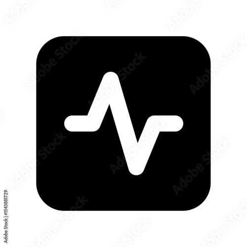 Heart Rate fill Vector icon