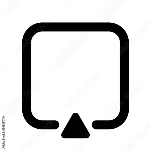 Arrow Up fill Vector icon