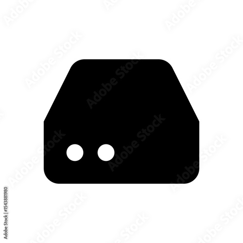 TV Screen fill Vector icon