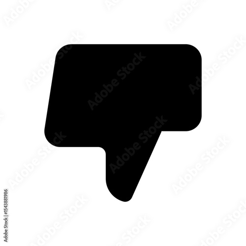 Thumb Down fill Vector icon