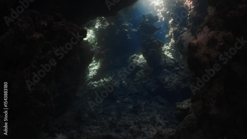 Wallpaper Mural Exploring Underwater Caves in Scuba Diving in Egypt Torontodigital.ca