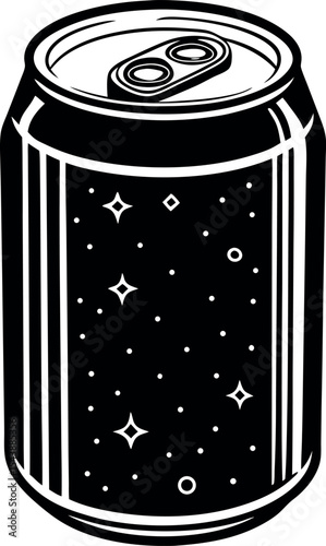 chilled soda can vector Shallotte on white background