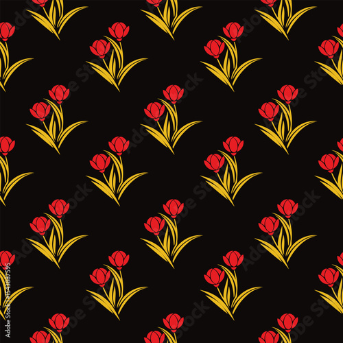 colorful flower design pattern