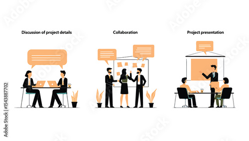 Effective Business Project Teamwork Discussion, Collaboration, Presentation