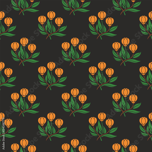 colorful flower design pattern