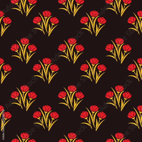 colorful flower design pattern