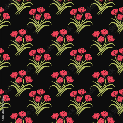 colorful flower design pattern