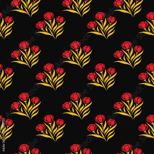 colorful flower design pattern