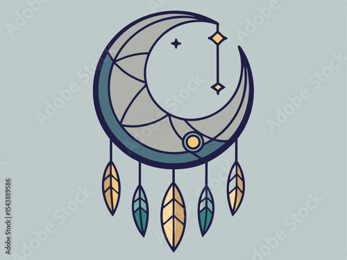 vector illustration of an abstract bird