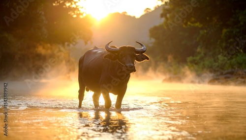 Water Buffalo Sunrise River Mist.