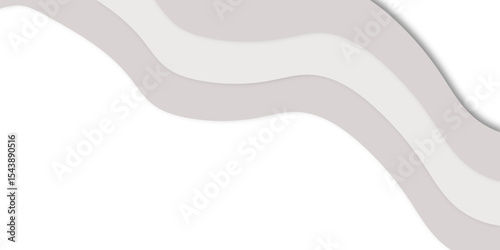"Abstract layered background with smooth paper cut wave shapes in soft gray and beige tones. Minimalistic design perfect for modern presentations, websites, posters, or elegant graphic templates"