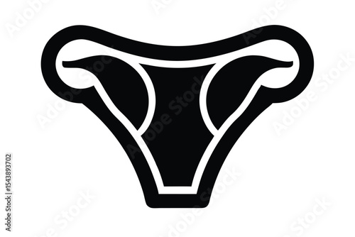 pelvic exam vector icon