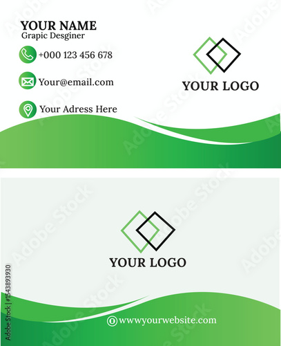 Business card design template, Clean professional business card template, visiting card, business card template.



