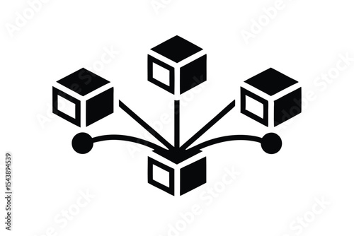 leaflet distribution vector icon