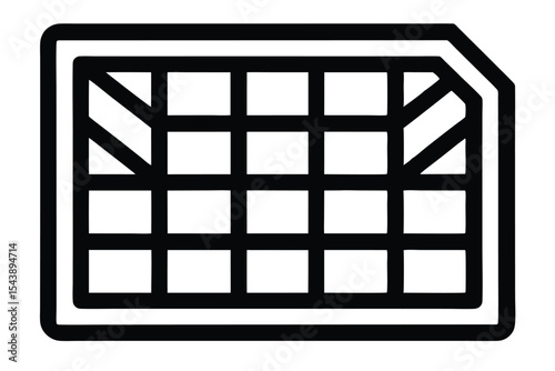inventory grid vector icon