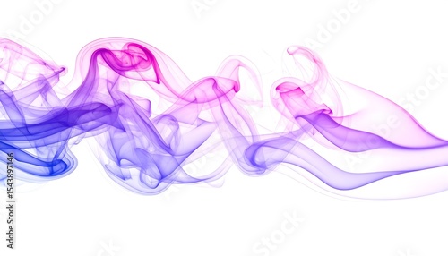 Abstract Purple Smoke Waves.