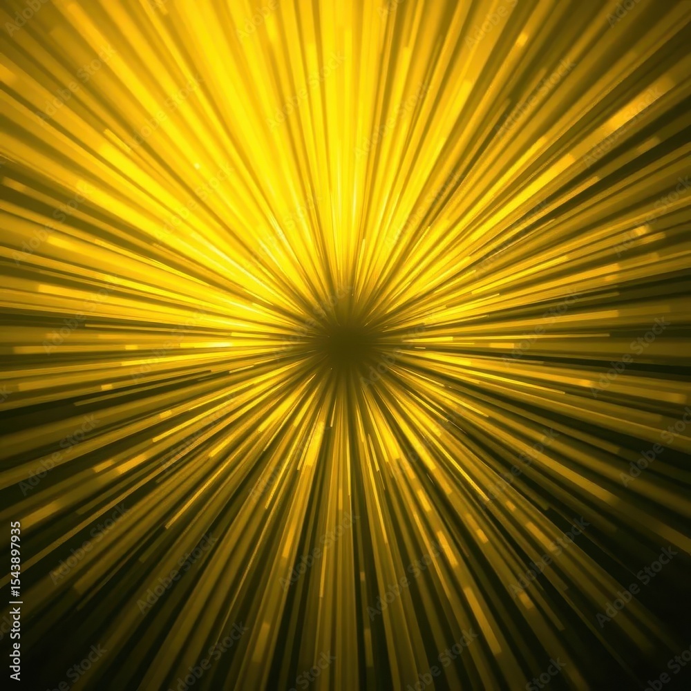 Obraz premium Abstract burst of yellow light, radiating outwards from center, starburst, summer