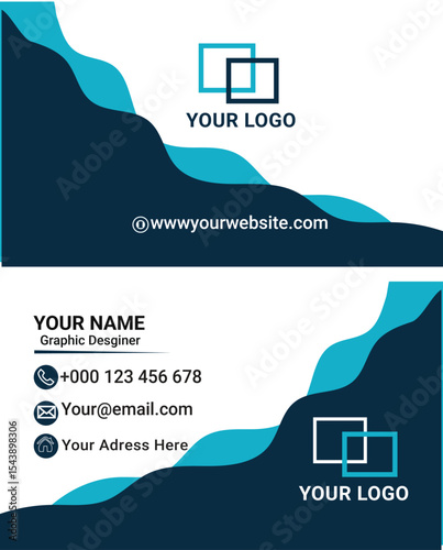 Business card design template, Clean professional business card template, visiting card, business card template.



