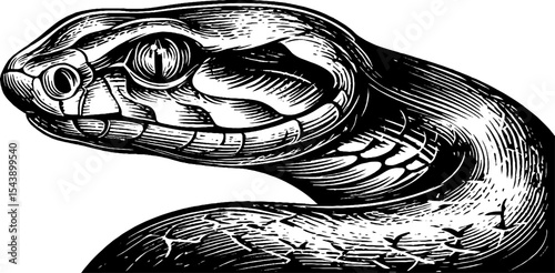 Intricate snake scale texture with light gleam and curved design for nature art