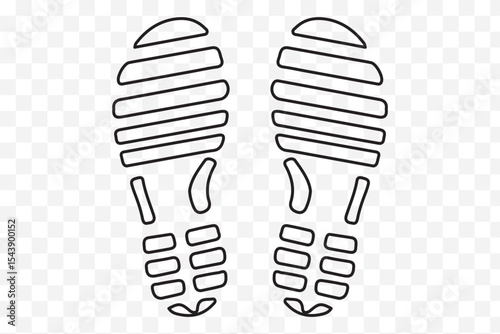 Human footprints icon  eps 10