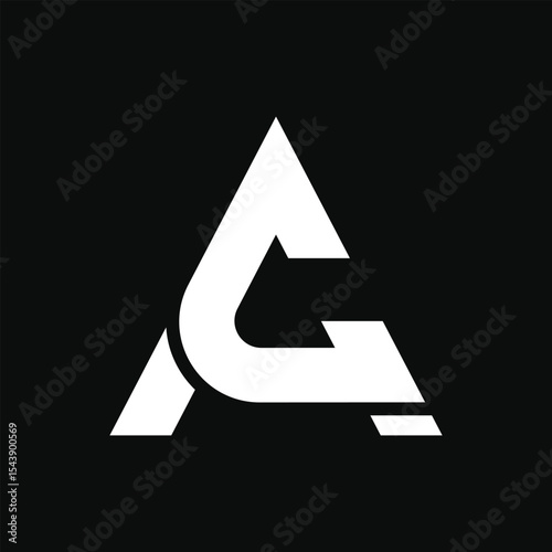 letter Ac or Ca initial simple unique logo