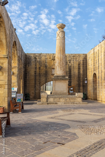 Malta, Valletta. Clement Martin Edwards Monument.